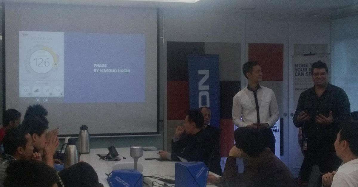 Introducing Phaze app at Nokia Lumia 925 launch event at Microsoft Malaysia office