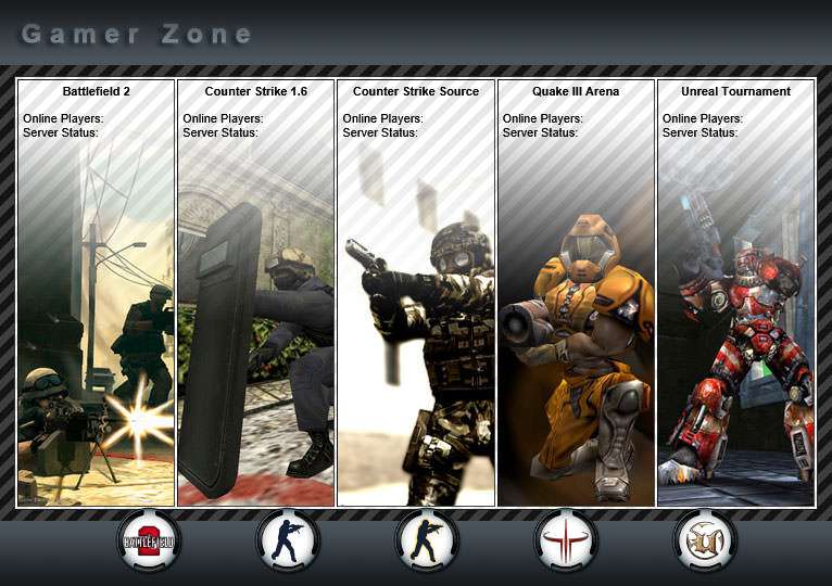 Game Server Landing Page – Gamer Zone